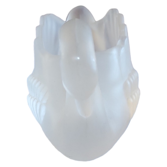 1 Vtg Albert E. Price Frosted Glass Swan Votive Tea Light Candle Holder Trinket - Picture 8 of 8
